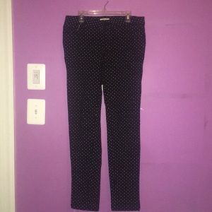 White Spotted Black Jeans